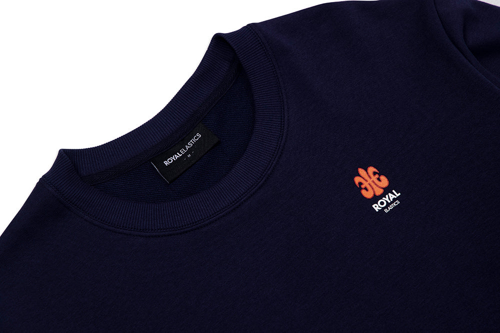 Sweat Shirt 圓領上衣 深藍