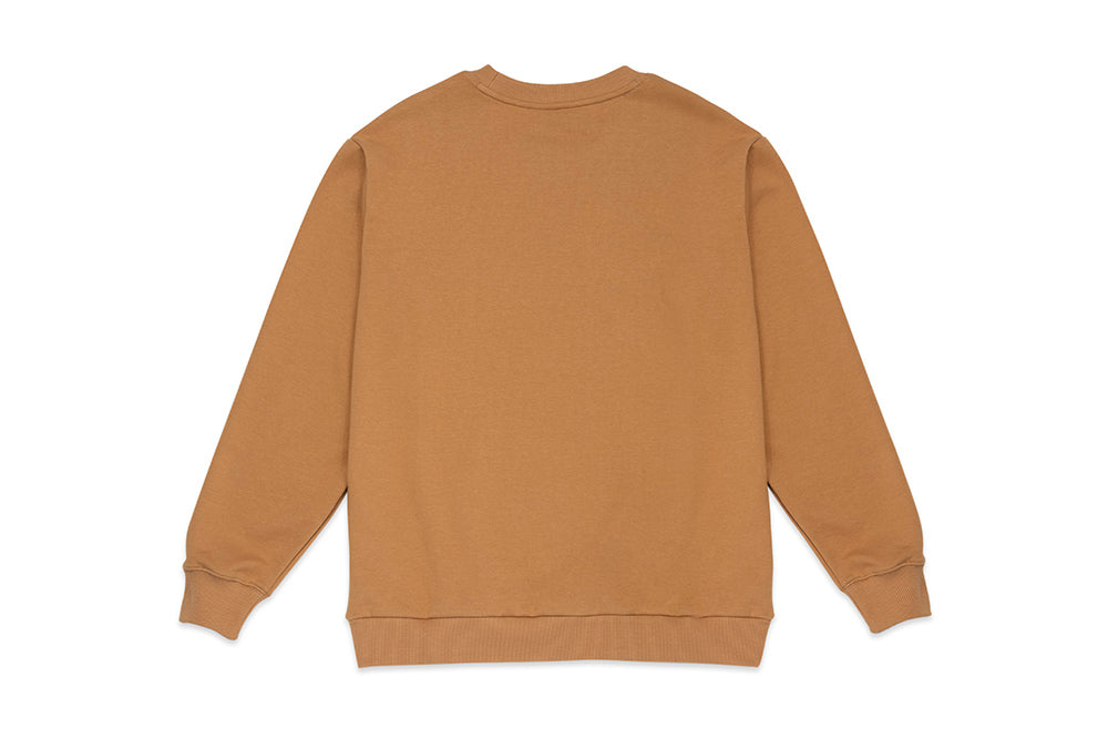 Sweat Shirt 圓領上衣 駝褐色
