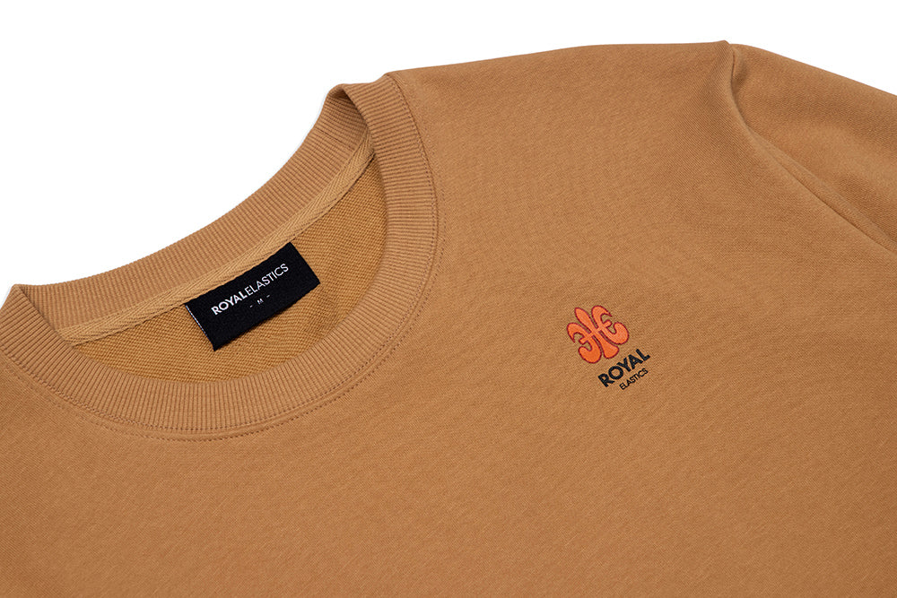 Sweat Shirt 圓領上衣 駝褐色