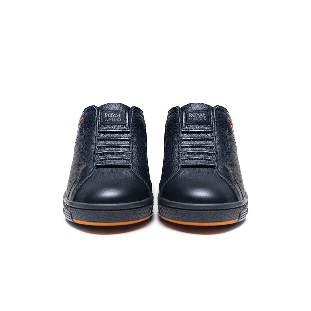 ICON OG Black, Grey, and Orange Genuine Leather Sports and Casual Shoes (Men's) 001952-928-2