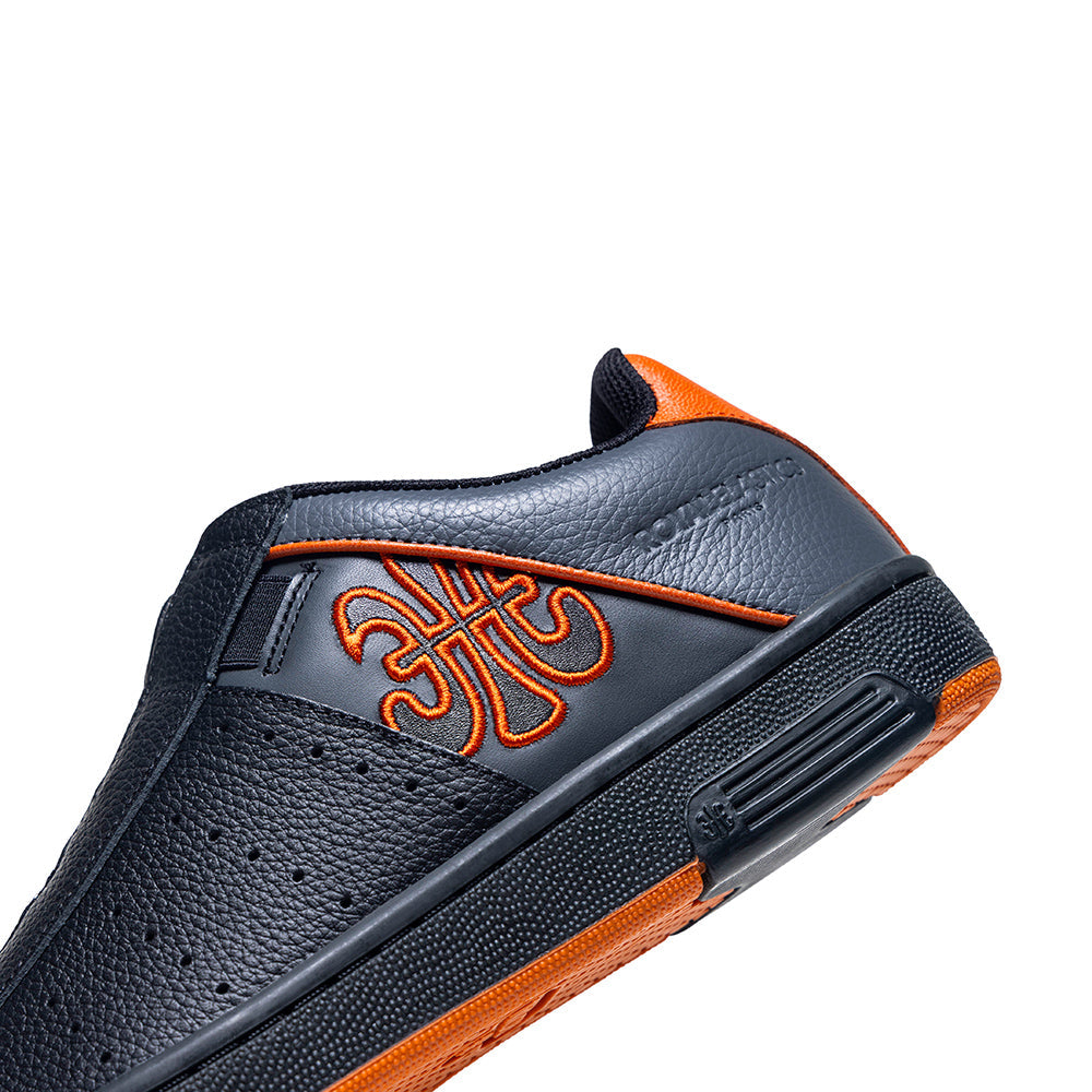 ICON OG Black, Grey, and Orange Genuine Leather Sports and Casual Shoes (Men's) 001952-928-5