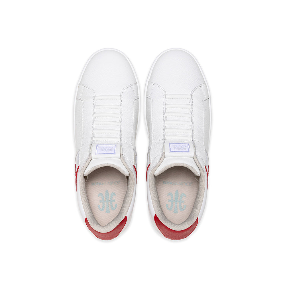 ICON OG White and Red Genuine Leather Sports Casual Shoes (Men's) 001953-001-4