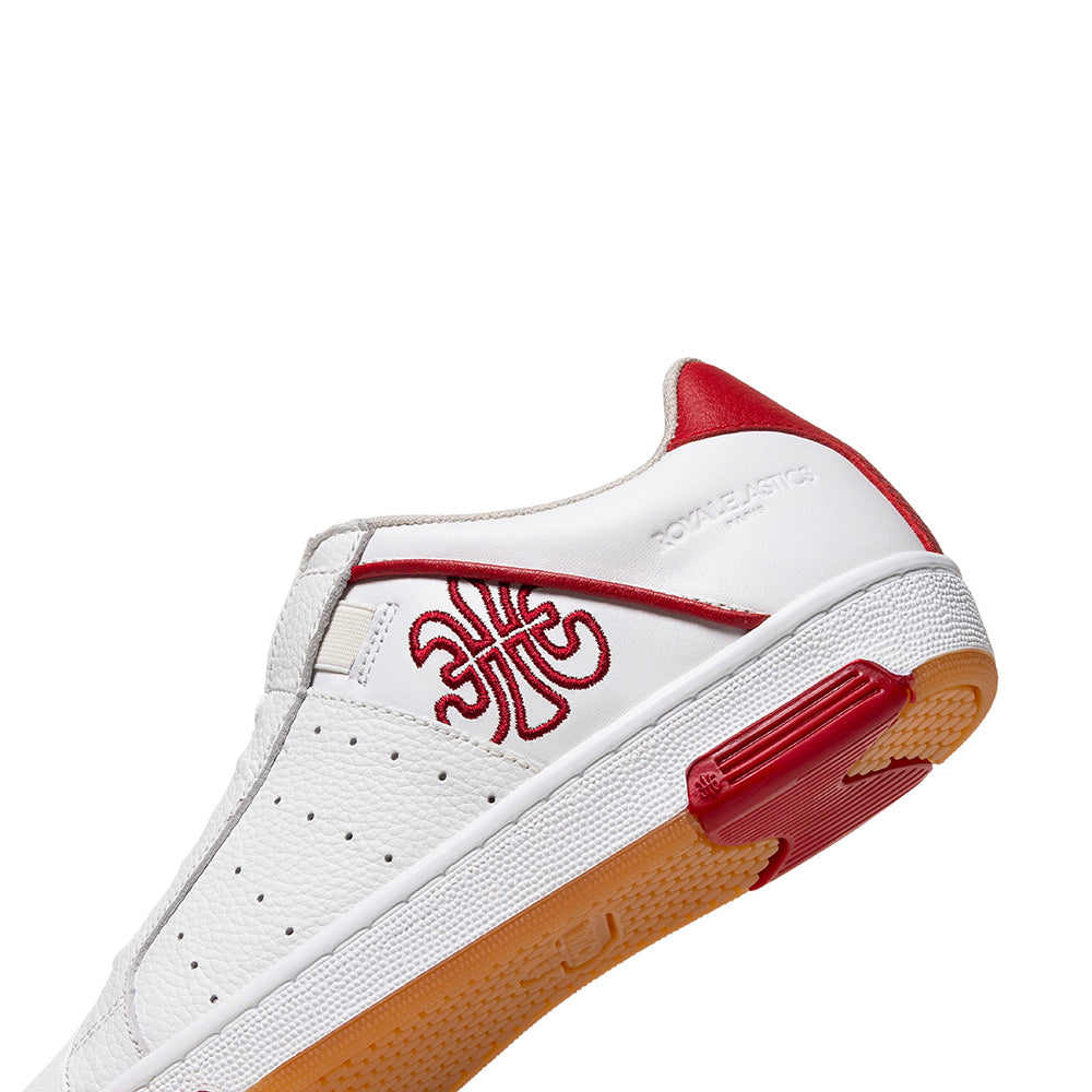ICON OG White and Red Genuine Leather Sports Casual Shoes (Men's) 001953-001-5
