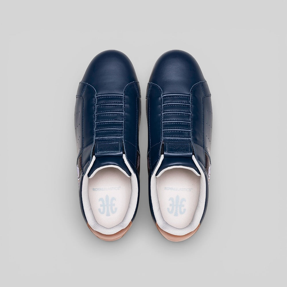 ICON OG 黑紫棕真皮運動休閒鞋 (男) 001961-557-4