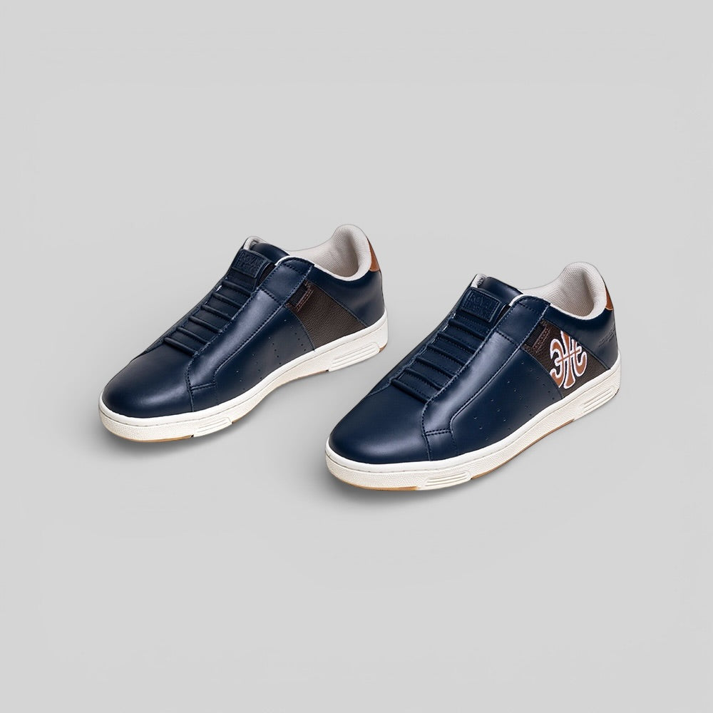 ICON OG 黑紫棕真皮運動休閒鞋 (男) 001961-557-7