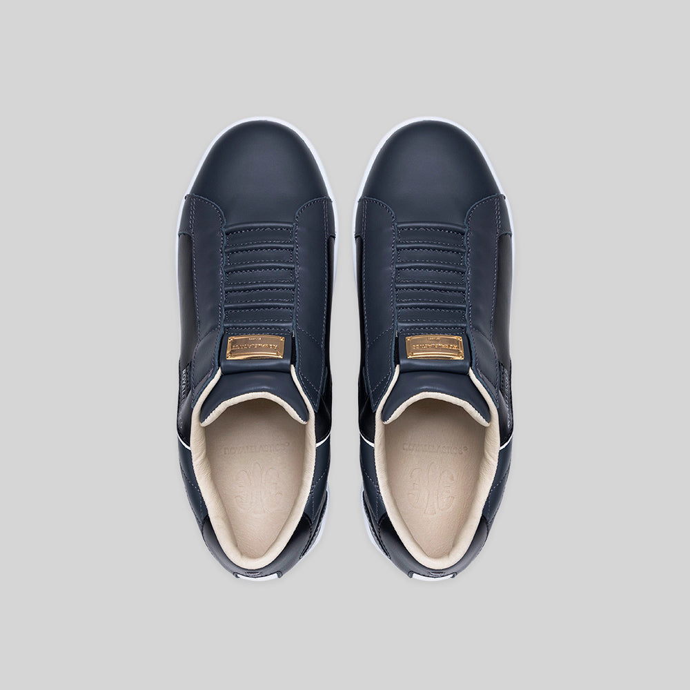 Adelaide Lux 黑灰真皮時尚休閒鞋 (男) 002761-990-4