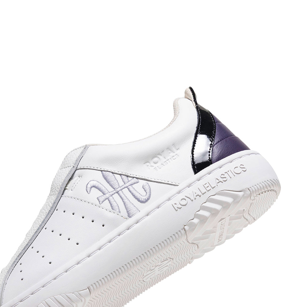 ICON2.0X 白黑紫真皮運動休閒鞋 (男) 006352-096-5