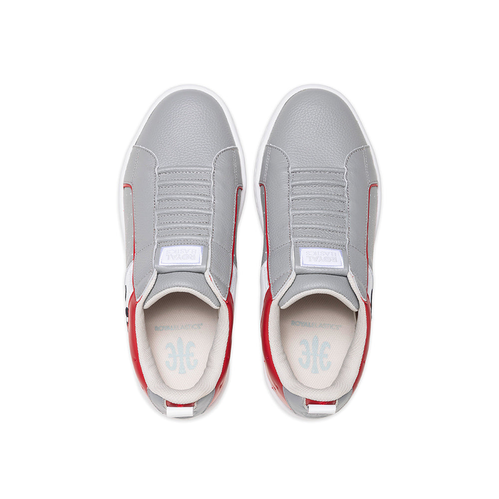 ICON2.0 灰紅白真皮潮流運動休閒鞋 (男) 006552-810-4