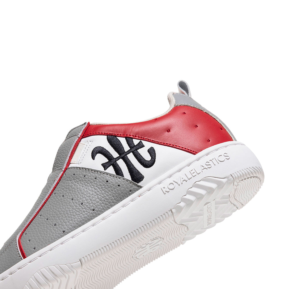 ICON2.0 灰紅白真皮潮流運動休閒鞋 (男) 006552-810-5