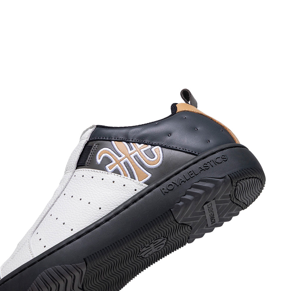 ICON2.0 White, Black, and Brown Genuine Leather Trendy Sports and Casual Shoes (Men's) 006553-093-5