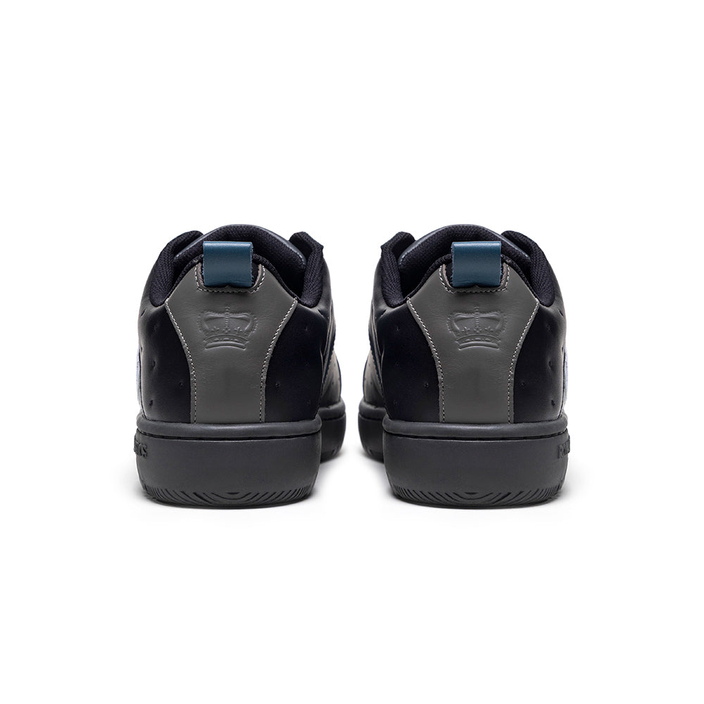 ICON2.0 Grey, Black &amp; Blue Genuine Leather Trendy Sports Casual Shoes (Men's) 006553-995-3