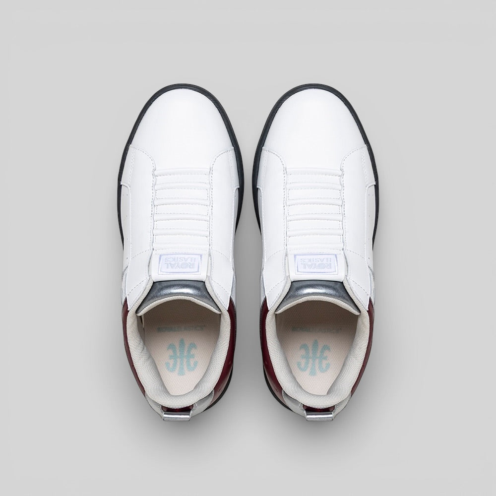 ICON2.0 白紅銀真皮潮流運動休閒鞋 (男) 006561-017-4