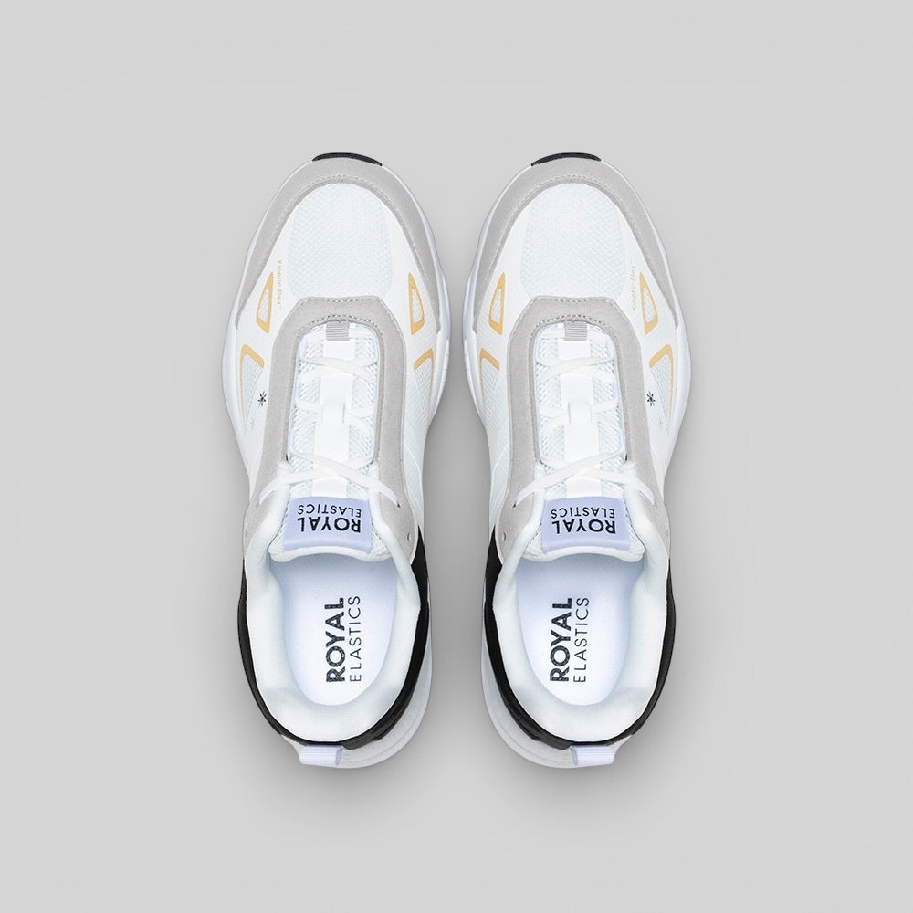 SKY (Star I) 運動休閒鞋 網布 白/黑/金 (男) 007361-093-4