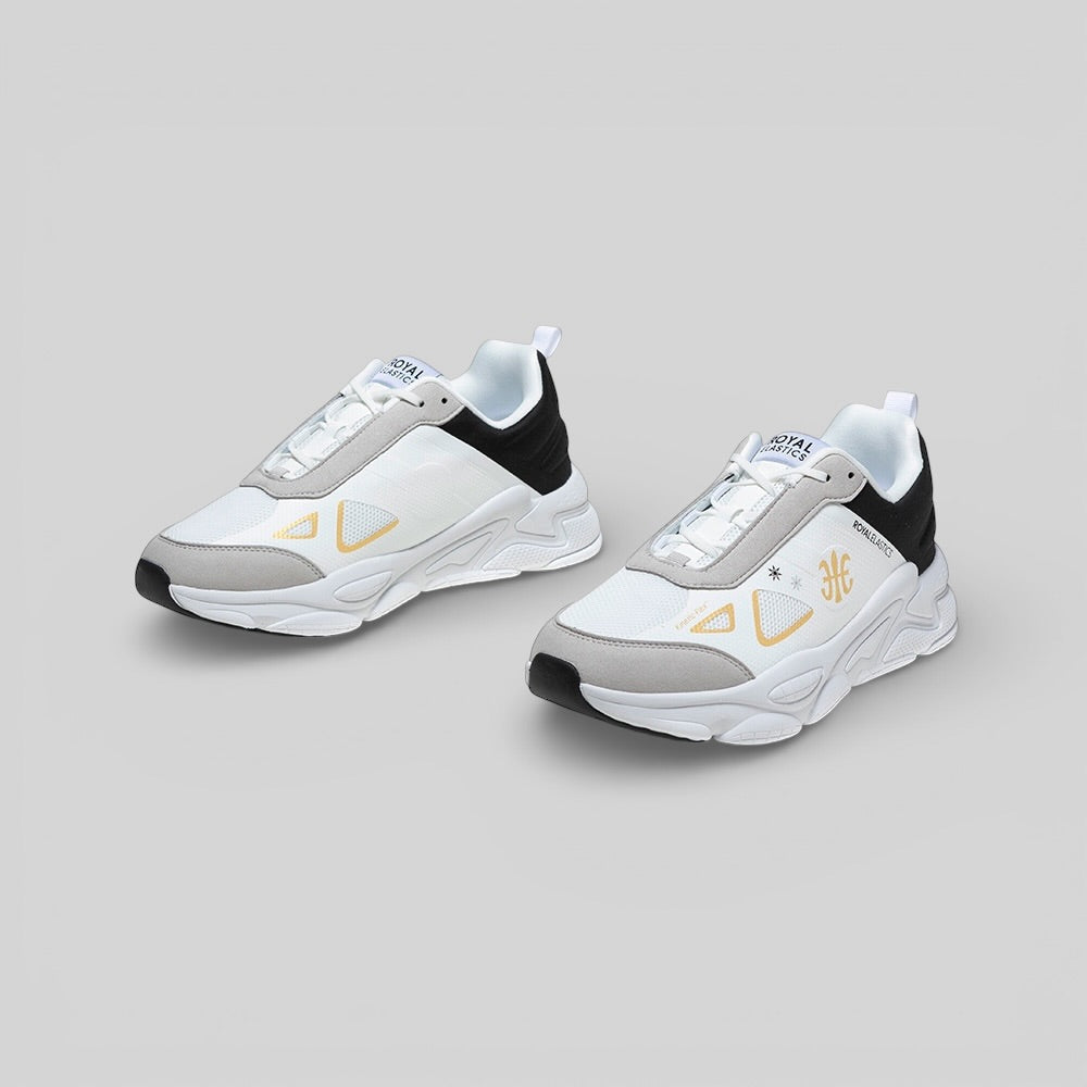 SKY (Star I) 運動休閒鞋 網布 白/黑/金 (男) 007361-093-7