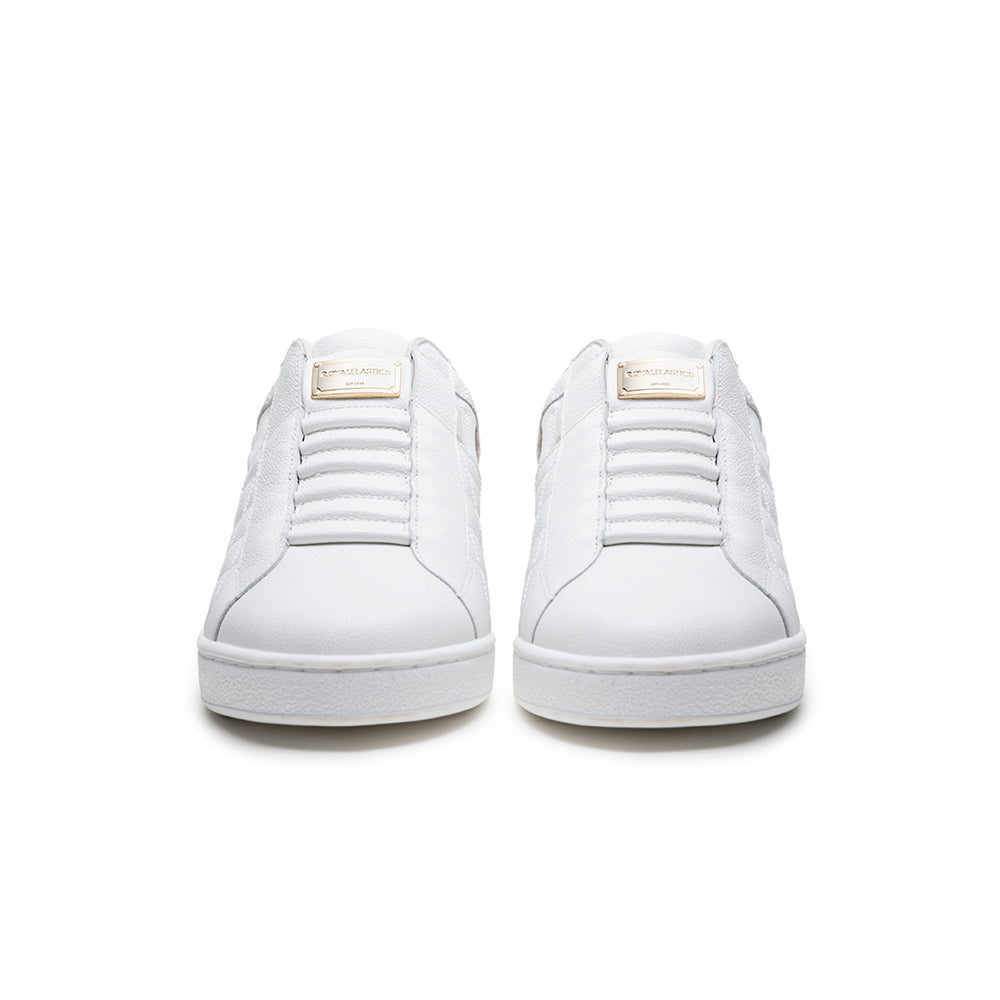 Icon Lux 白黑真皮時尚休閒鞋 (男) 02543-009