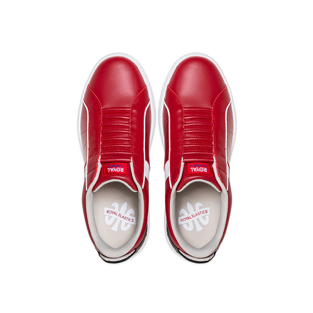 ICON2.0X 紅白黑真皮潮流運動休閒鞋 (男)