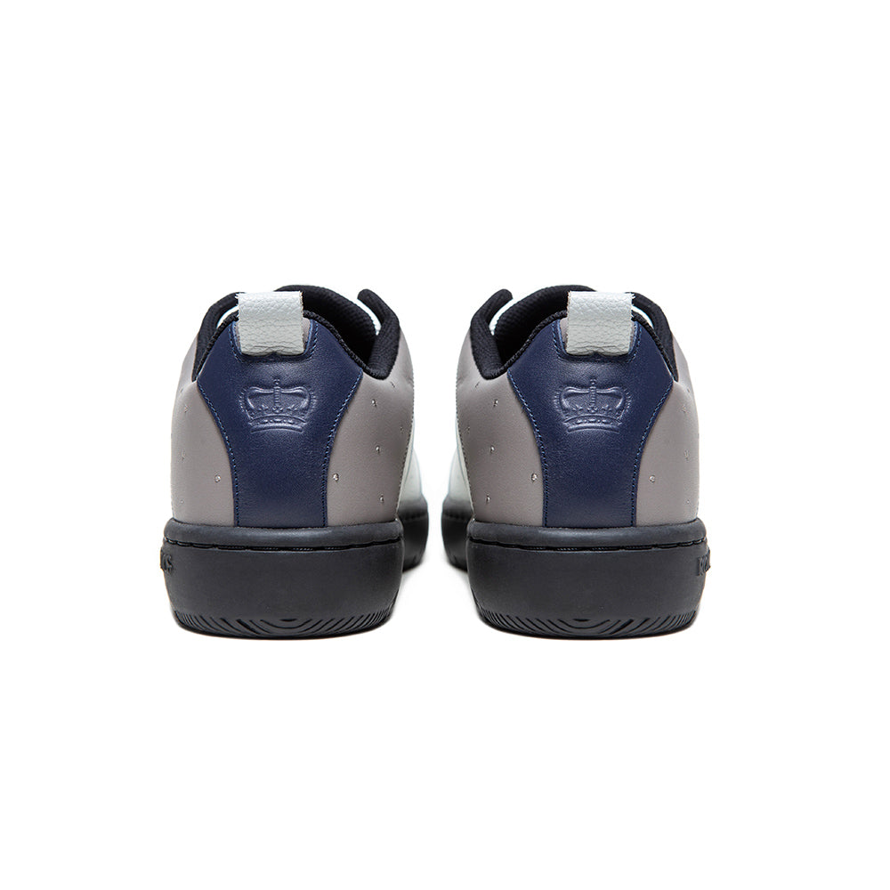 ICON2.0 白灰黑真皮潮流運動休閒鞋 (男)