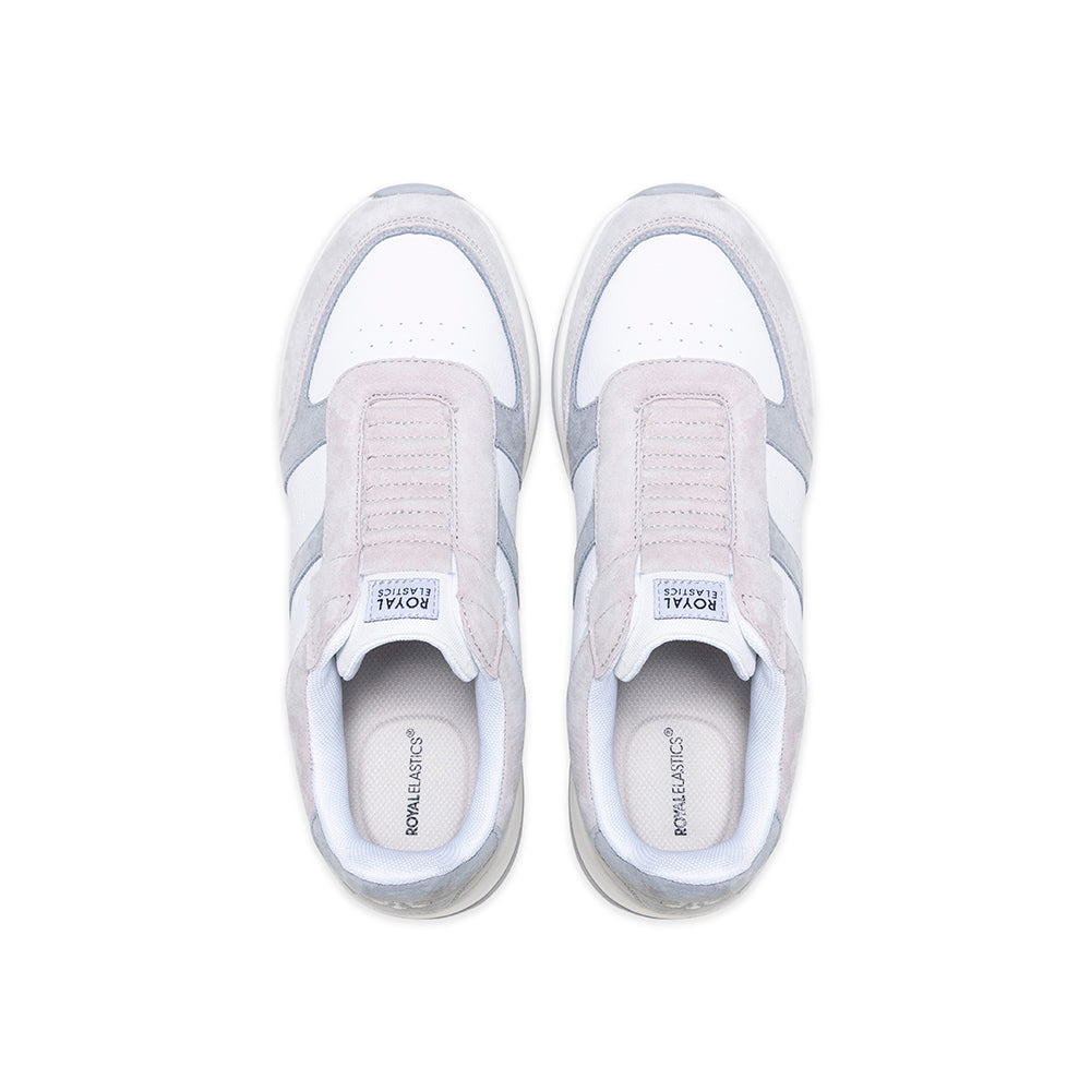 ICON ULTRA LUX 白灰真皮運動休閒鞋 (男)