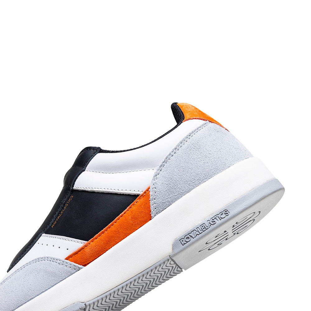 CROWN LUX Genuine Leather Sports and Casual Shoes (Men's) - White, Black, Grey, Orange 07543-092-5
