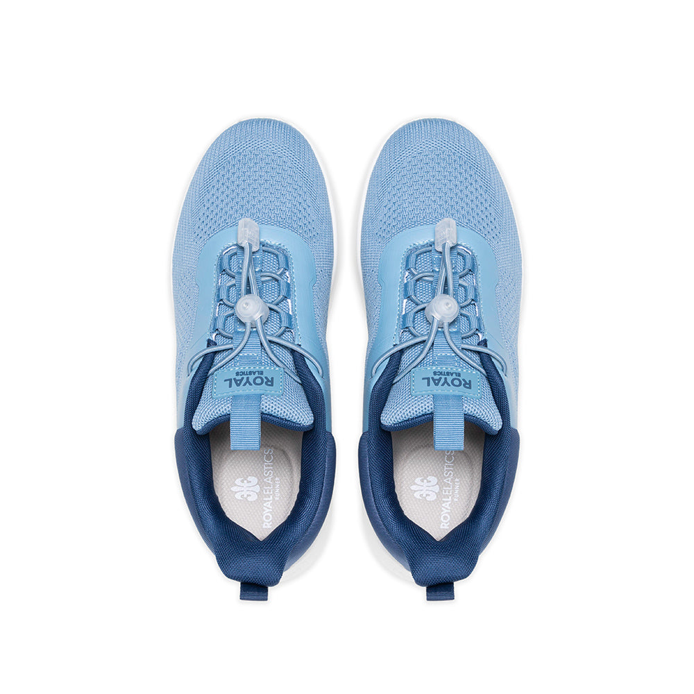 Comfy 藍色飛織運動休閒鞋 (男)