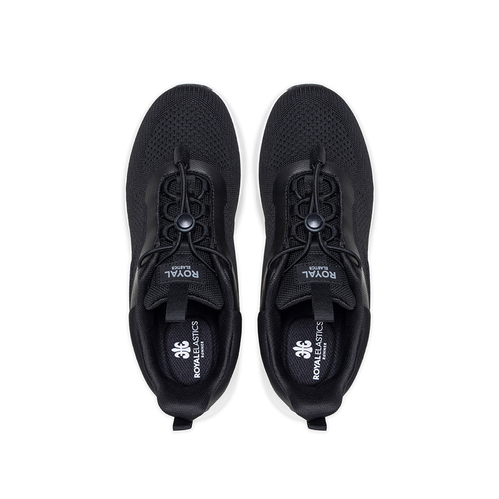 Comfy 黑色飛織運動休閒鞋 (男)