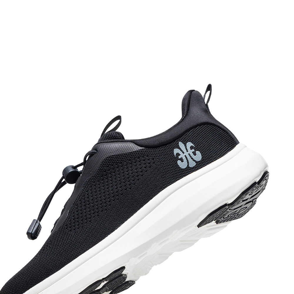 Comfy 黑色飛織運動休閒鞋 (男)