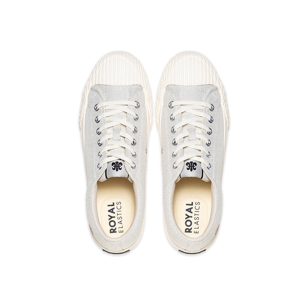 SAMURAI 米白帆布休閒鞋 (男女共用版型)