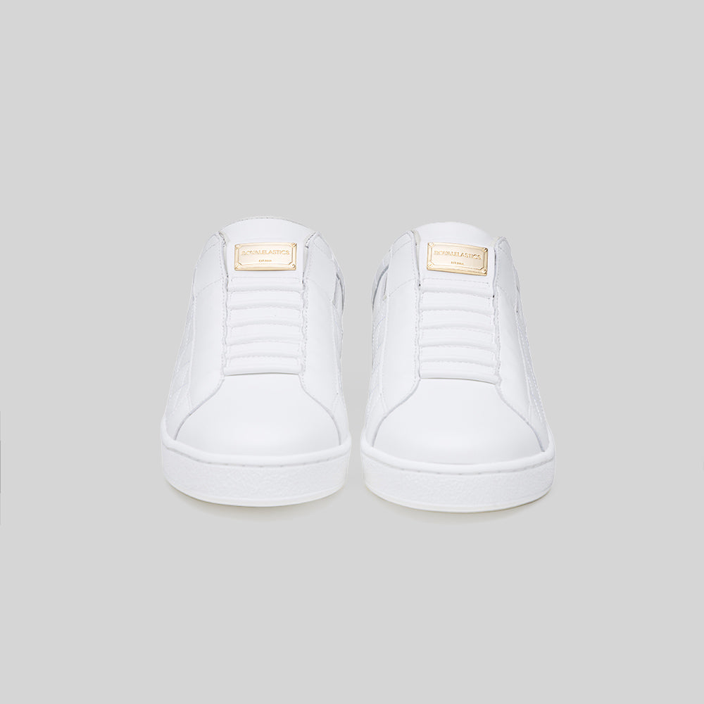 Icon Lux 白紅米真皮時尚休閒鞋 (女) 902562-001-3