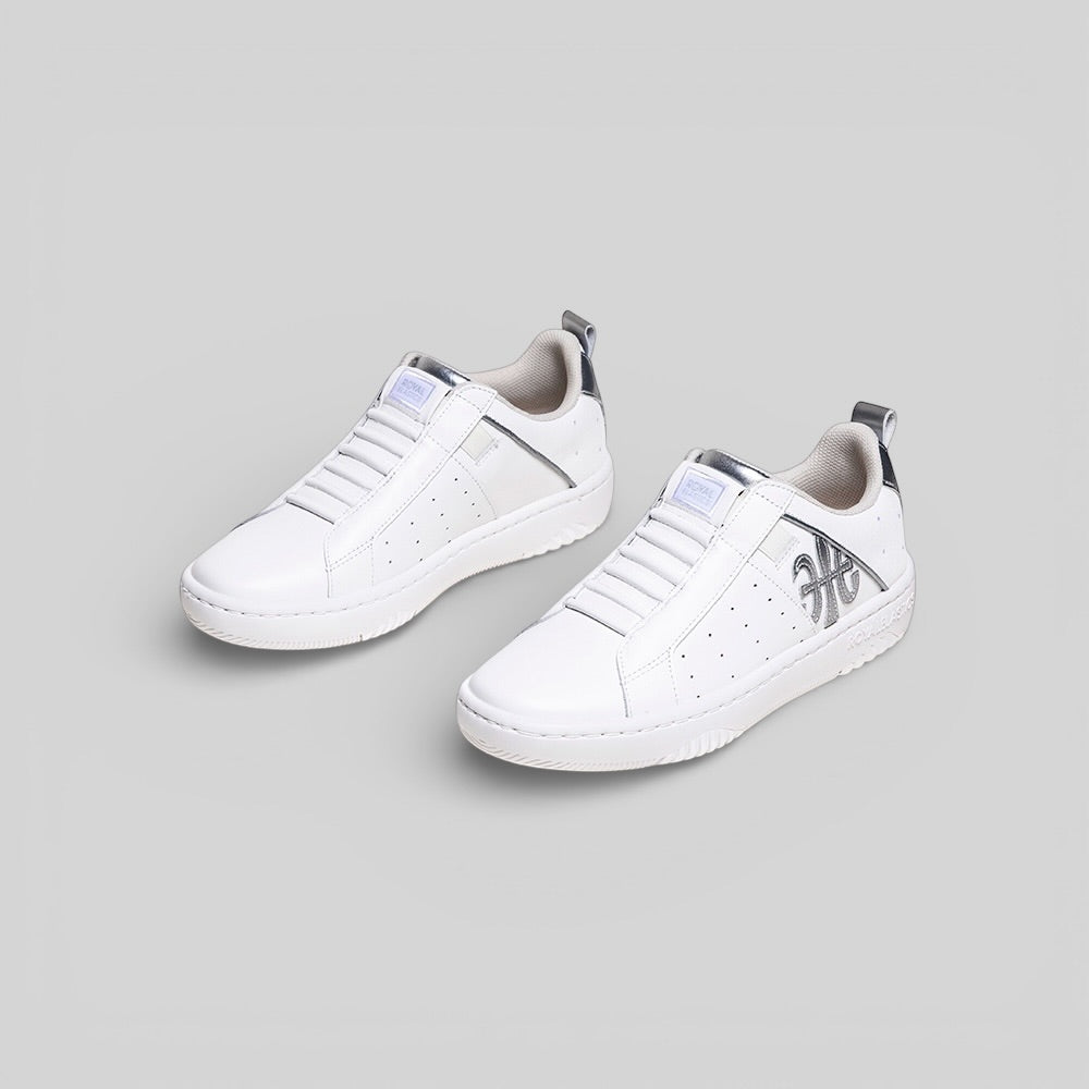 ICON2.0 白銀真皮潮流運動休閒鞋 (女) 906561-008-7