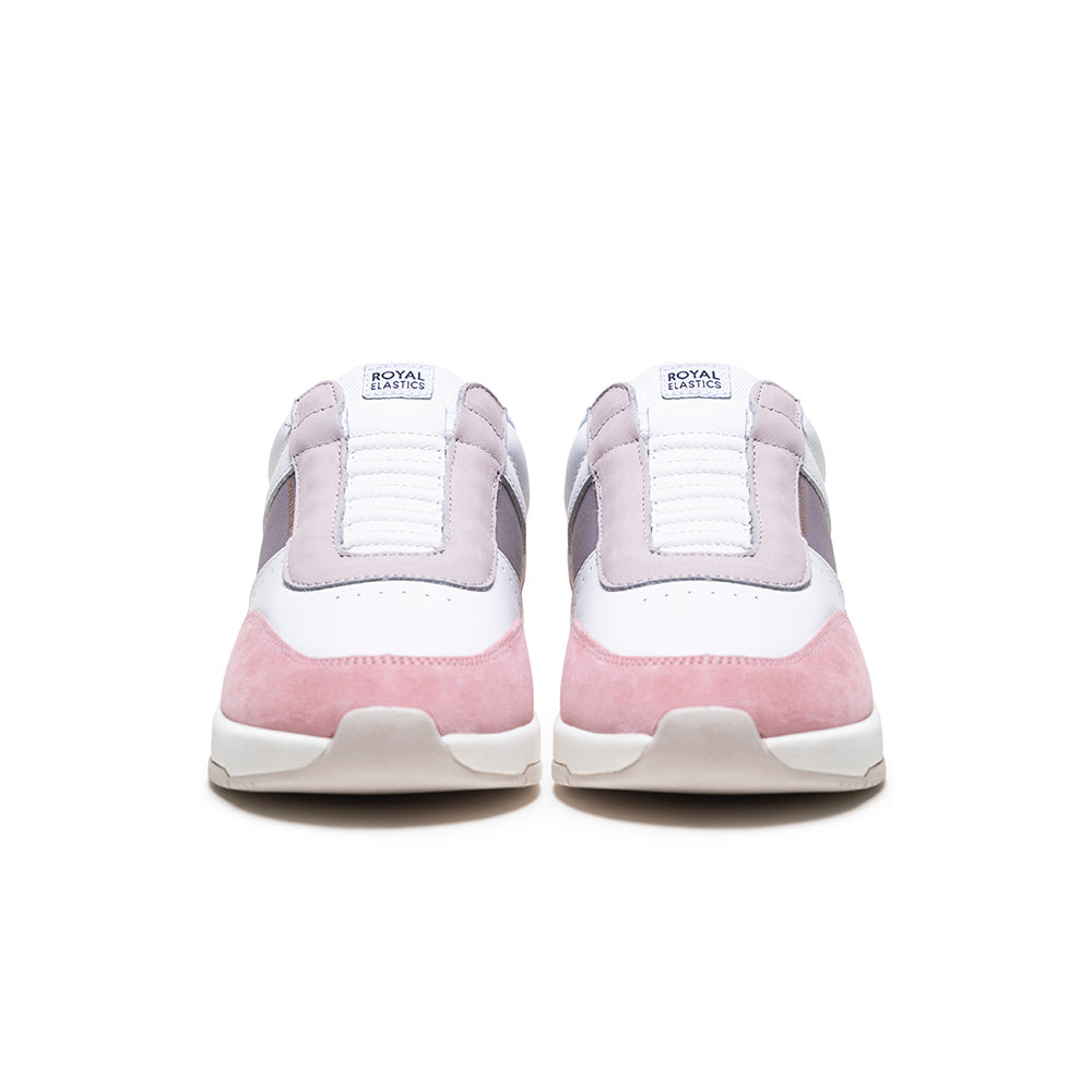 CROWN LUX 白粉紫真皮運動休閒鞋 (女)