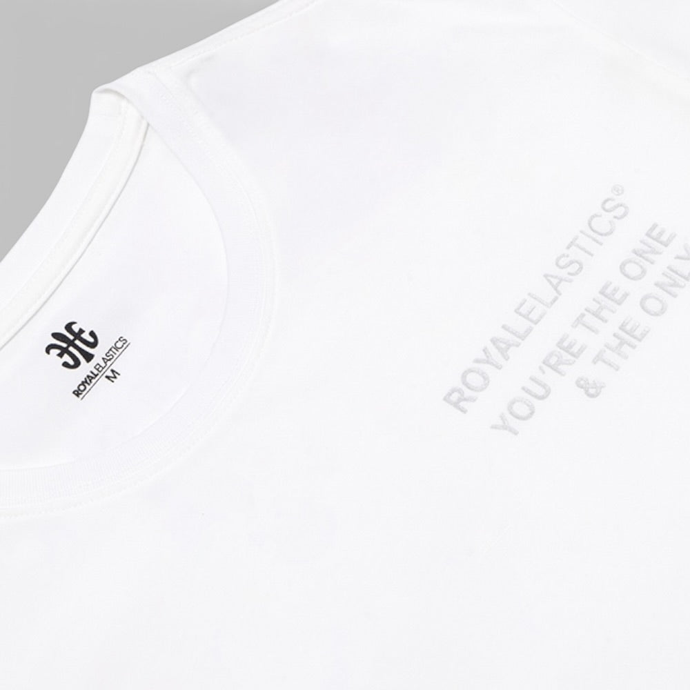 Retro Large Logo Tee, White, R31143-008-3