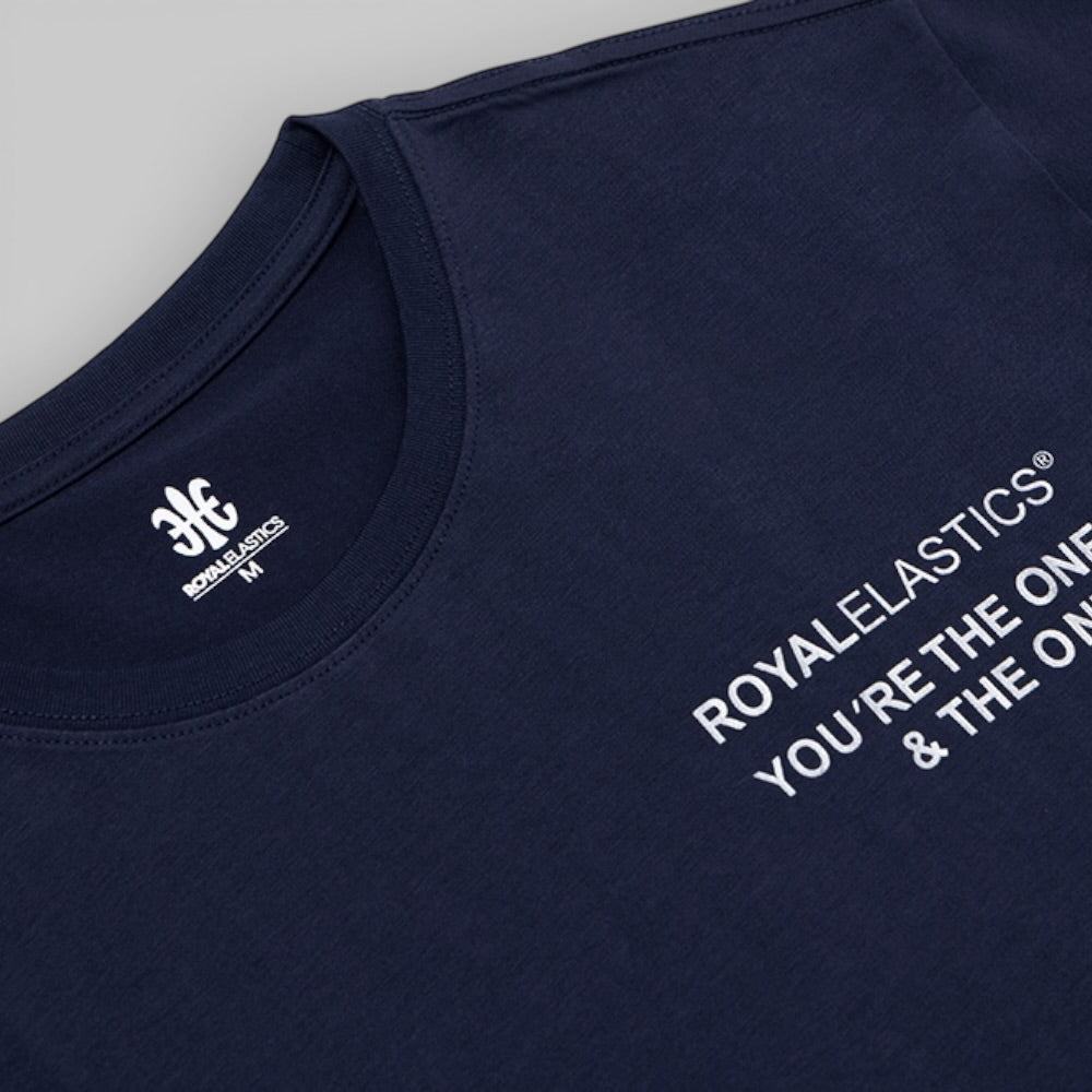 Retro Large Logo Tee, Dark Blue R31143-508-3