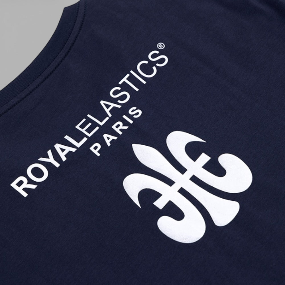 Retro Large Logo Tee, Dark Blue R31143-508-4