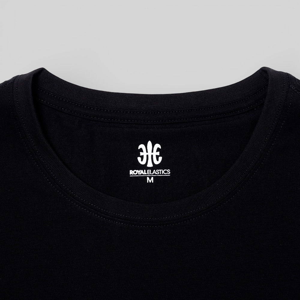 Crew neck Logo Tee, Black, R31143-940-4