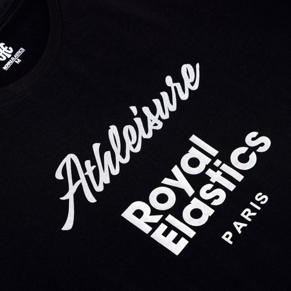 Crew neck logo tee, black, R31143-998-3