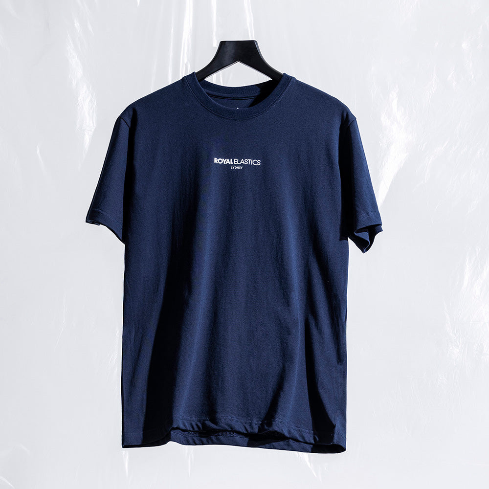 圓領 Logo Tee 深藍 R31100-550