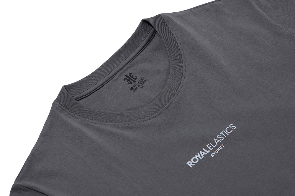 圓領 Logo Tee 月球灰