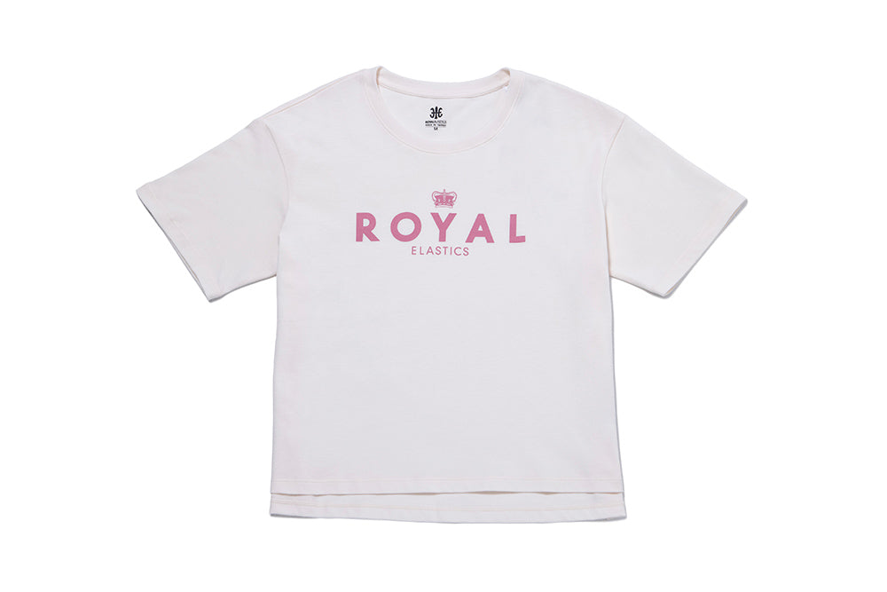 寬版圓領 Logo Tee 米白色