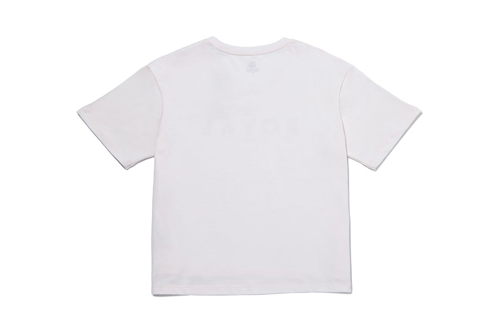 寬版圓領 Logo Tee 米白色 R31932-100