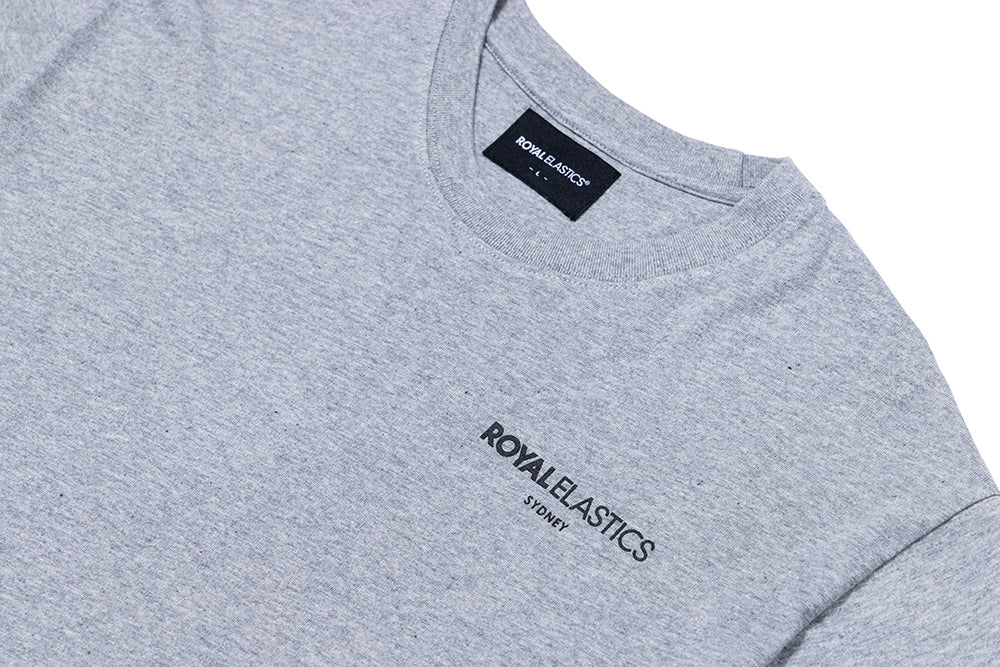 長袖圓領 Logo Tee 灰