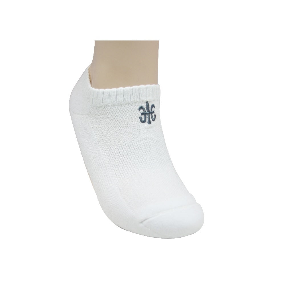 白色厚腳踝襪 SK013-100