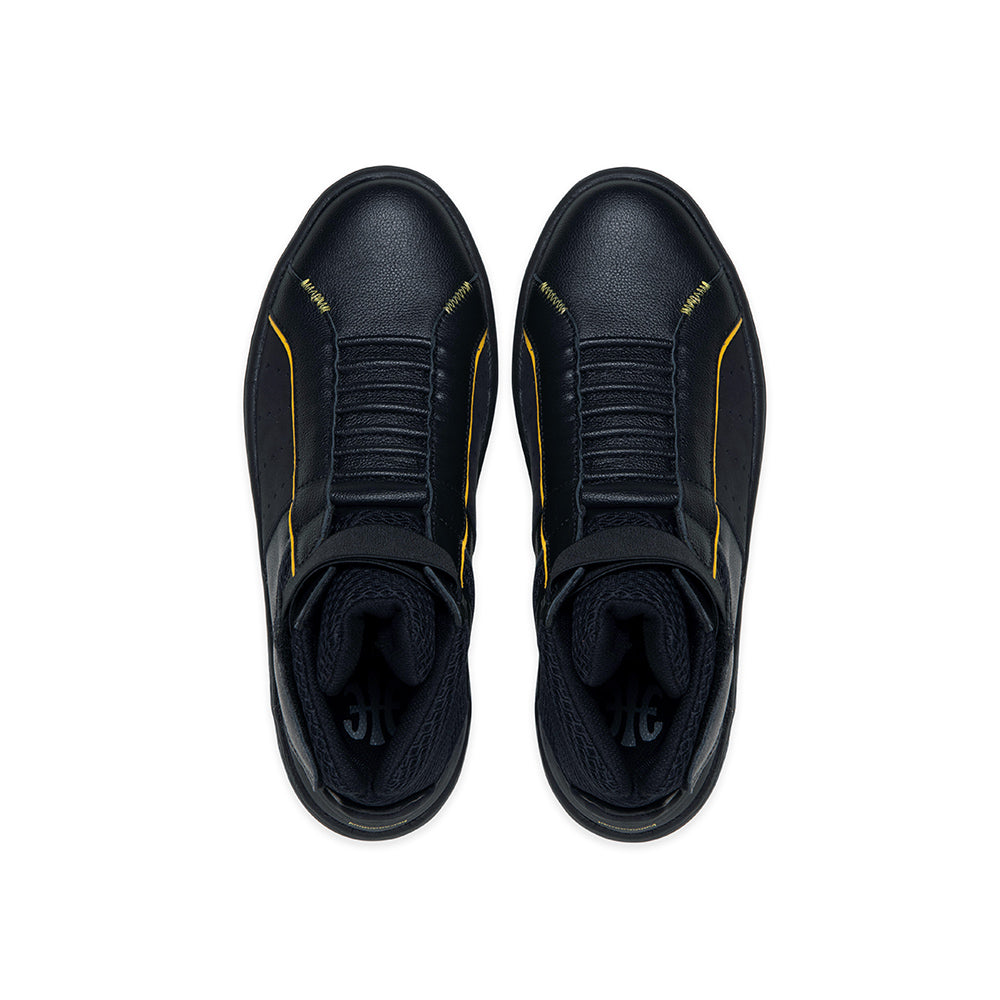 ICON2.0X Hi 黑黃真皮高筒休閒鞋 (男)