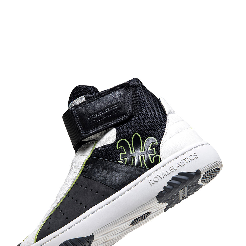 ICON2.0X Hi 黑綠真皮高筒休閒鞋 (男)