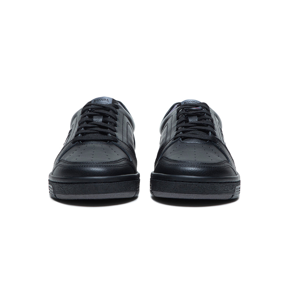 Maker 黑色真皮時尚休閒鞋 (男) 08214-999