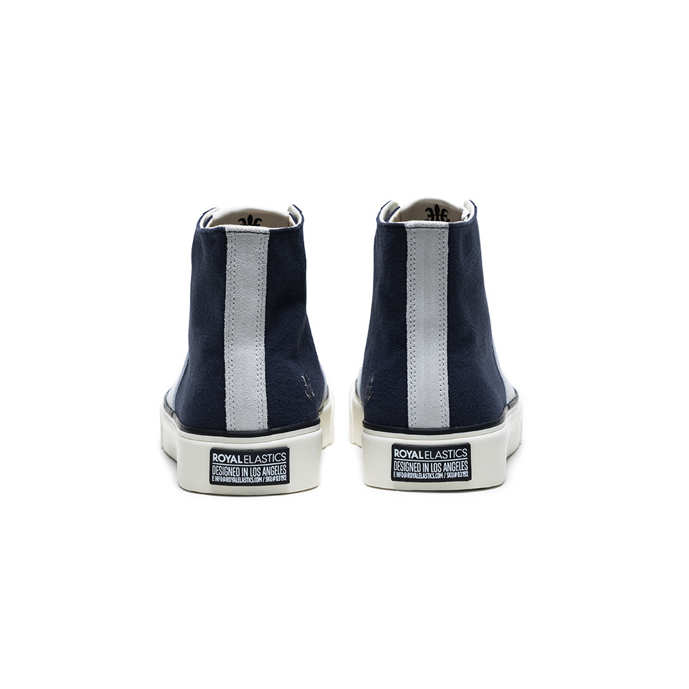 ZONE Hi 深藍帆布鞋 (女)