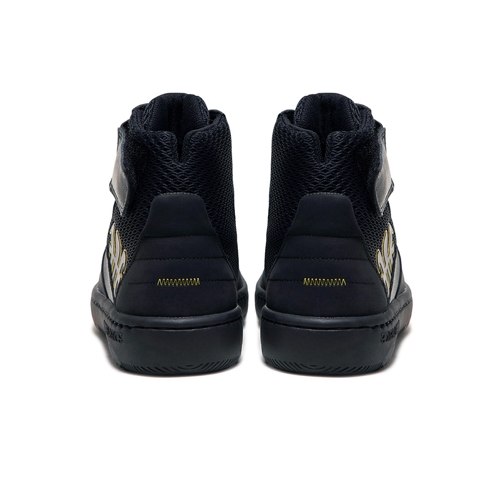 ICON2.0X Hi 黑黃真皮高筒休閒鞋 (女)